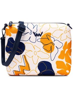Borsa Nuria Flowers Apricot - Eleganza e Stile