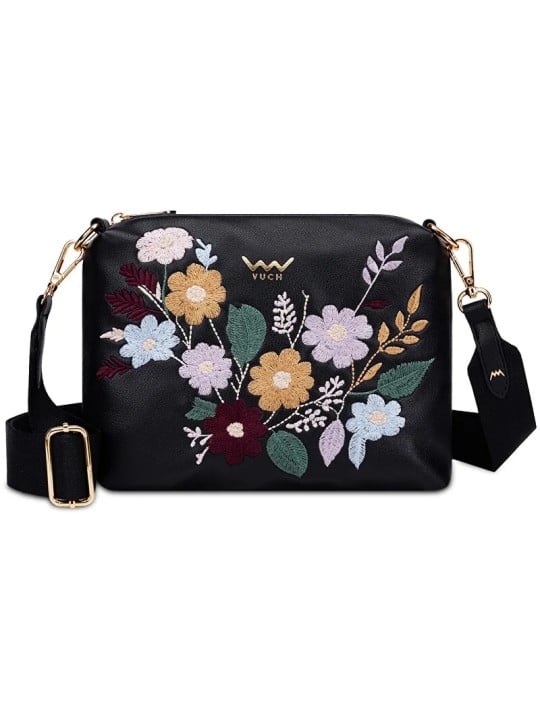 Borsa Vuch Coalie Flowers Nero Elegant