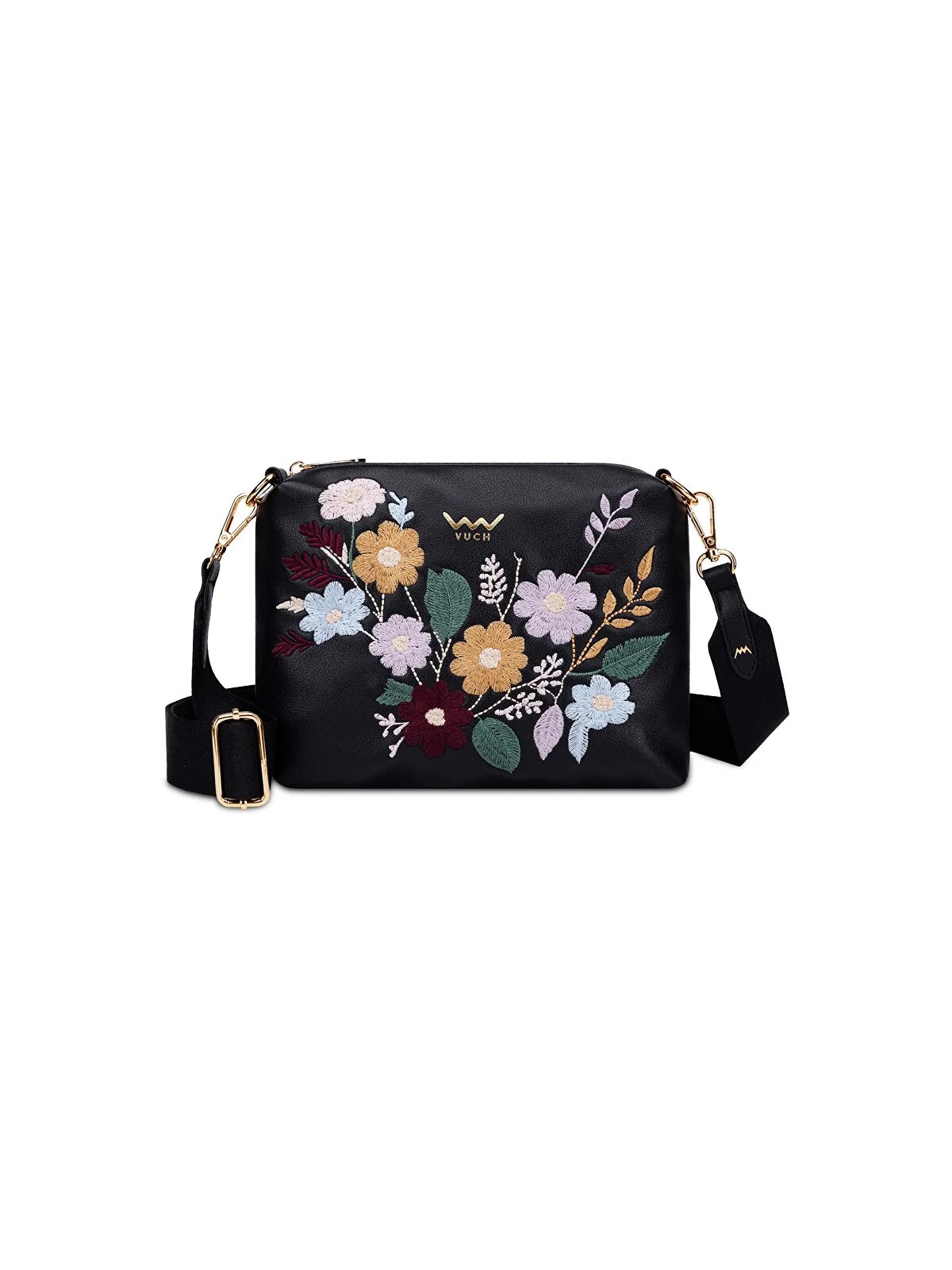 Borsa Vuch Coalie Flowers Nero Elegant