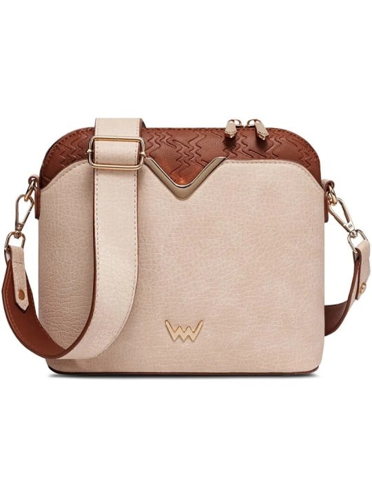 Vuch Borsa a Tracolla Fossy MN Beige da Donna