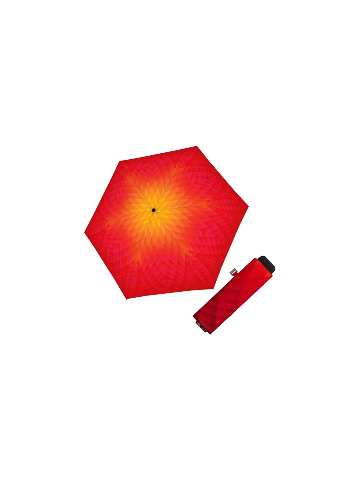 Ombrello Doppler Carbonsteel Mini Slim Rosso/Giallo