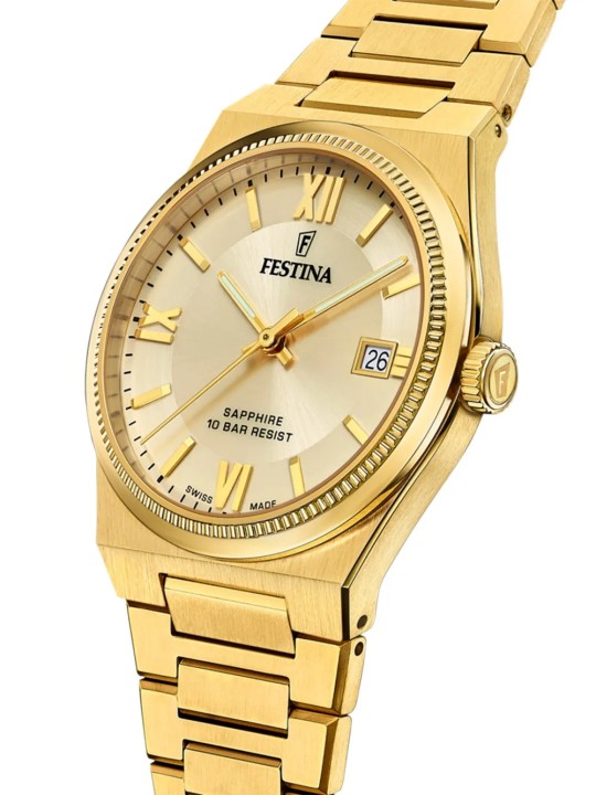 orologio uomo Festina F20038/2 Mens Watch Swiss Made Rivé 40mm 10ATM