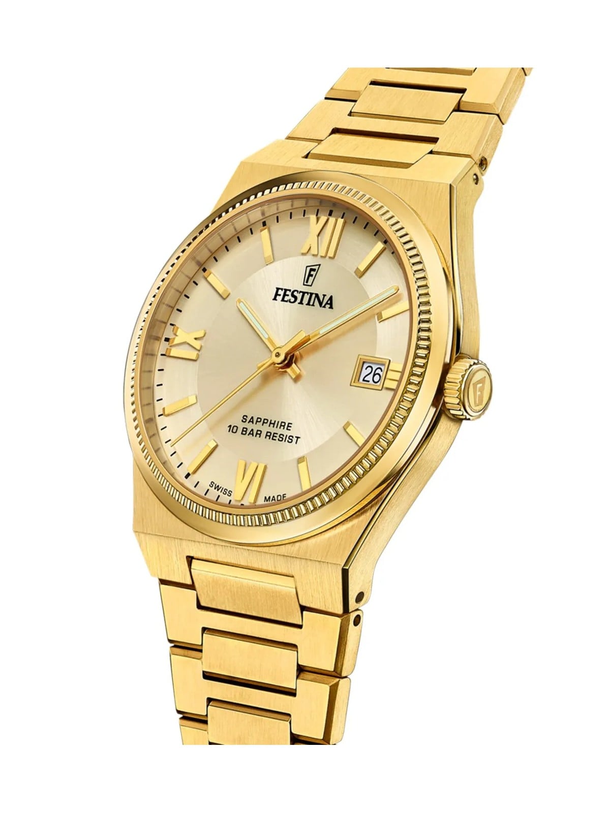 orologio uomo Festina F20038/2 Mens Watch Swiss Made Rivé 40mm 10ATM