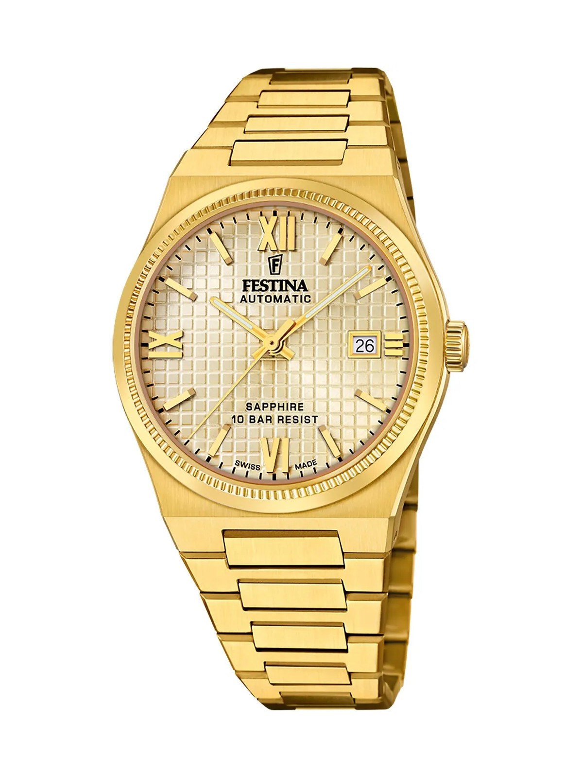 orologio uomo Festina F20032/2 Mens Watch Swiss Made Rivé Automatic 40mm 10ATM