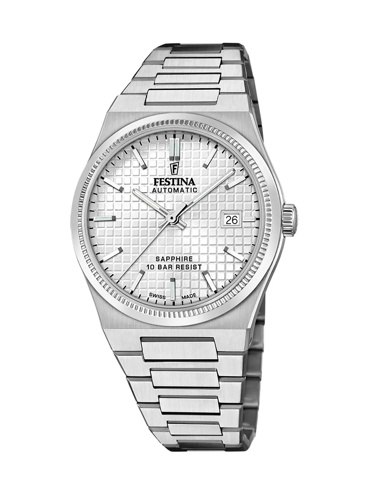 orologio uomo Festina F20028/1 Mens Watch Swiss Made Rivé Automatic 40mm 10ATM