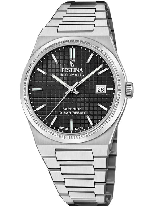 orologio uomo Festina F20028/3 Mens Watch Swiss Made Rivé Automatic 40mm 10ATM