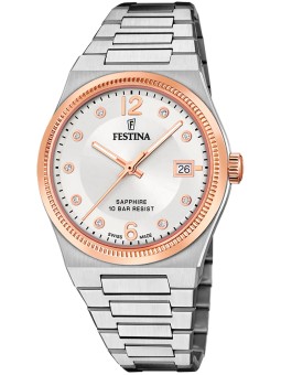 orologio donna Festina F20037/1 Ladies Watch Swiss Made Rivé 35mm 10ATM
