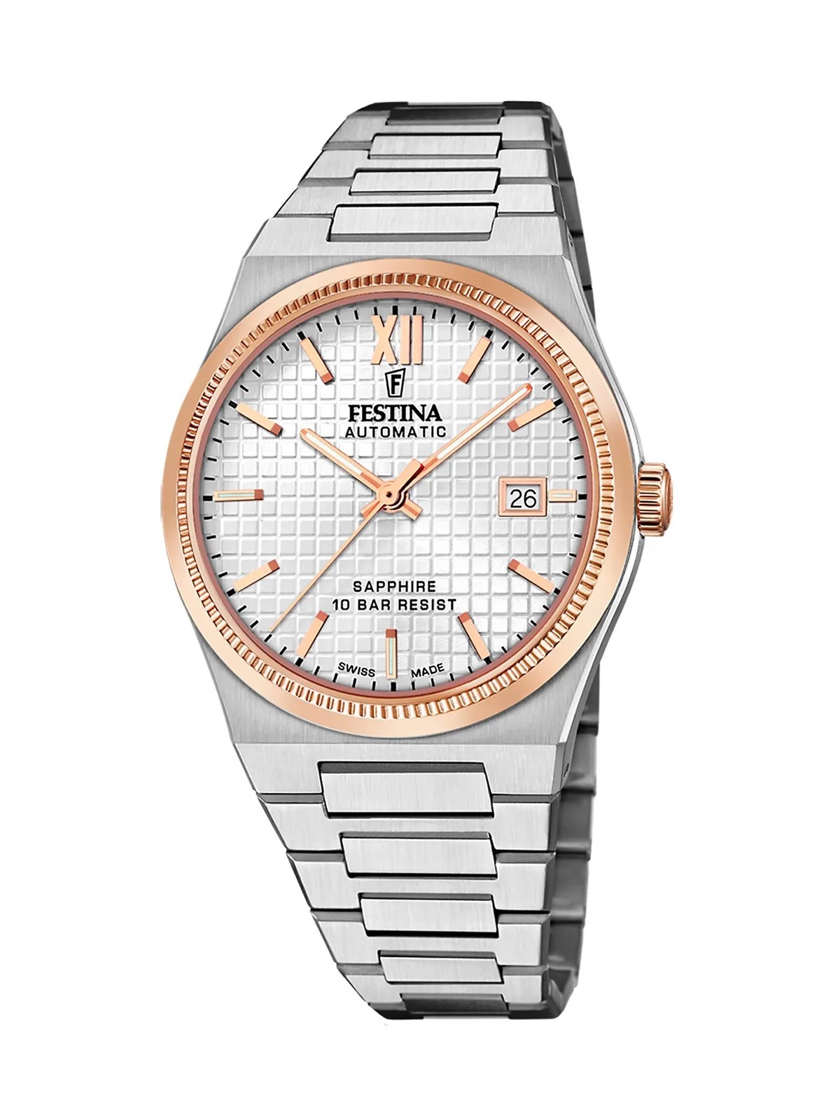 orologio uomo Festina F20030/1 Mens Watch Swiss Made Rivé Automatic 40mm 10ATM