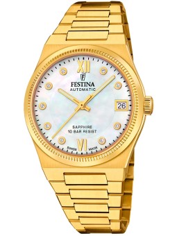 orologio donna Festina F20033/1 Ladies Watch Swiss Made Rivé Automatic 35mm 10ATM