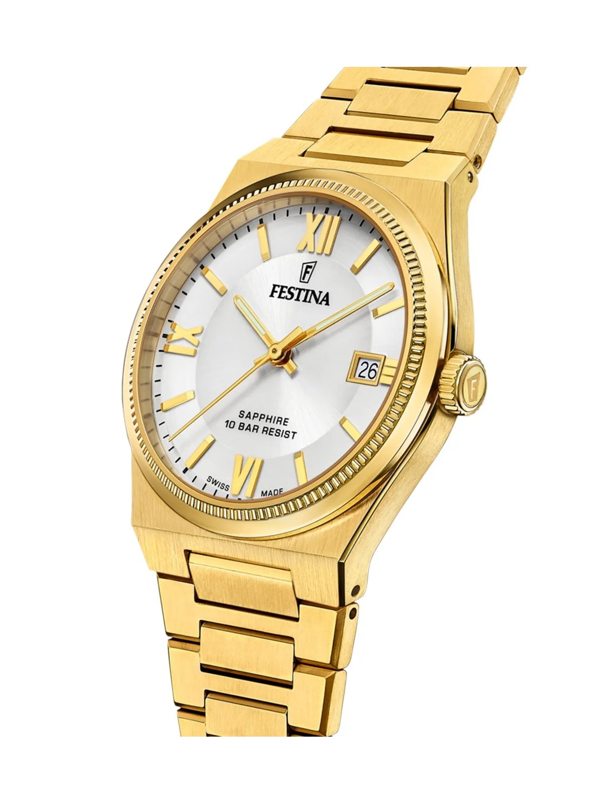 orologio uomo Festina F20038/1 Mens Watch Swiss Made Rivé 40mm 10ATM