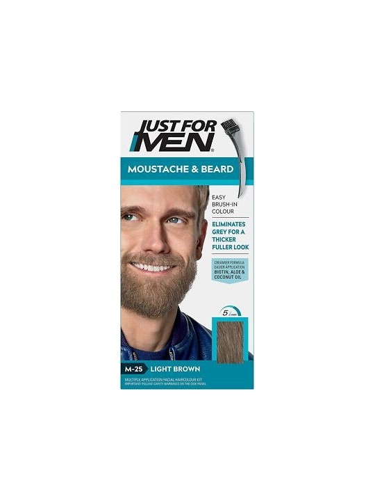 Just For Men Moustache & Beard Color M25 castano chiaro