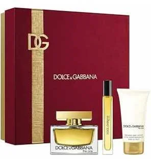 Dolce Gabbana The One Gift set eau de parfum 75 ml, body lotion 50 ml and miniature eau de parfum 10 ml donna 75ml Dolce Gabbana