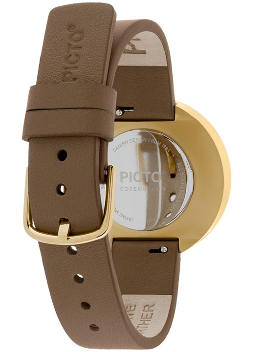 Picto 34001-4614G Mocha Brown 34mm 5ATM