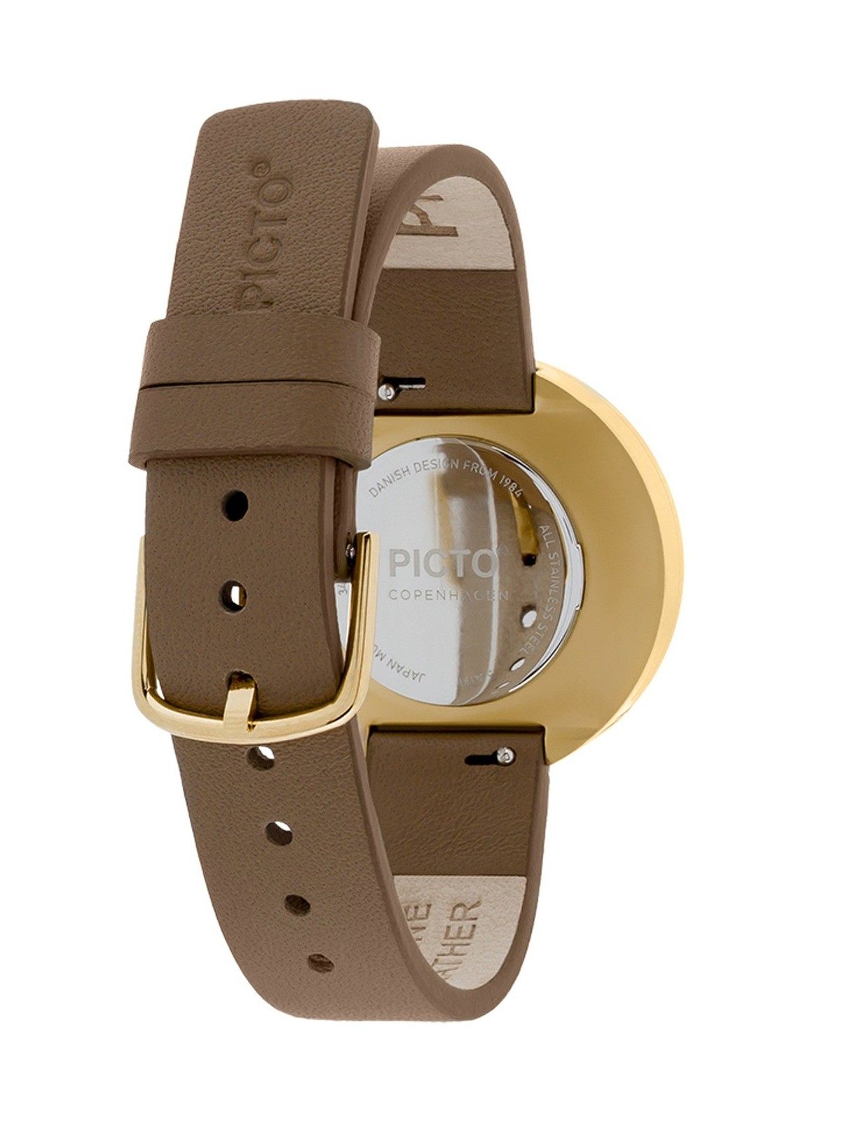 Picto 34001-4614G Mocha Brown 34mm 5ATM
