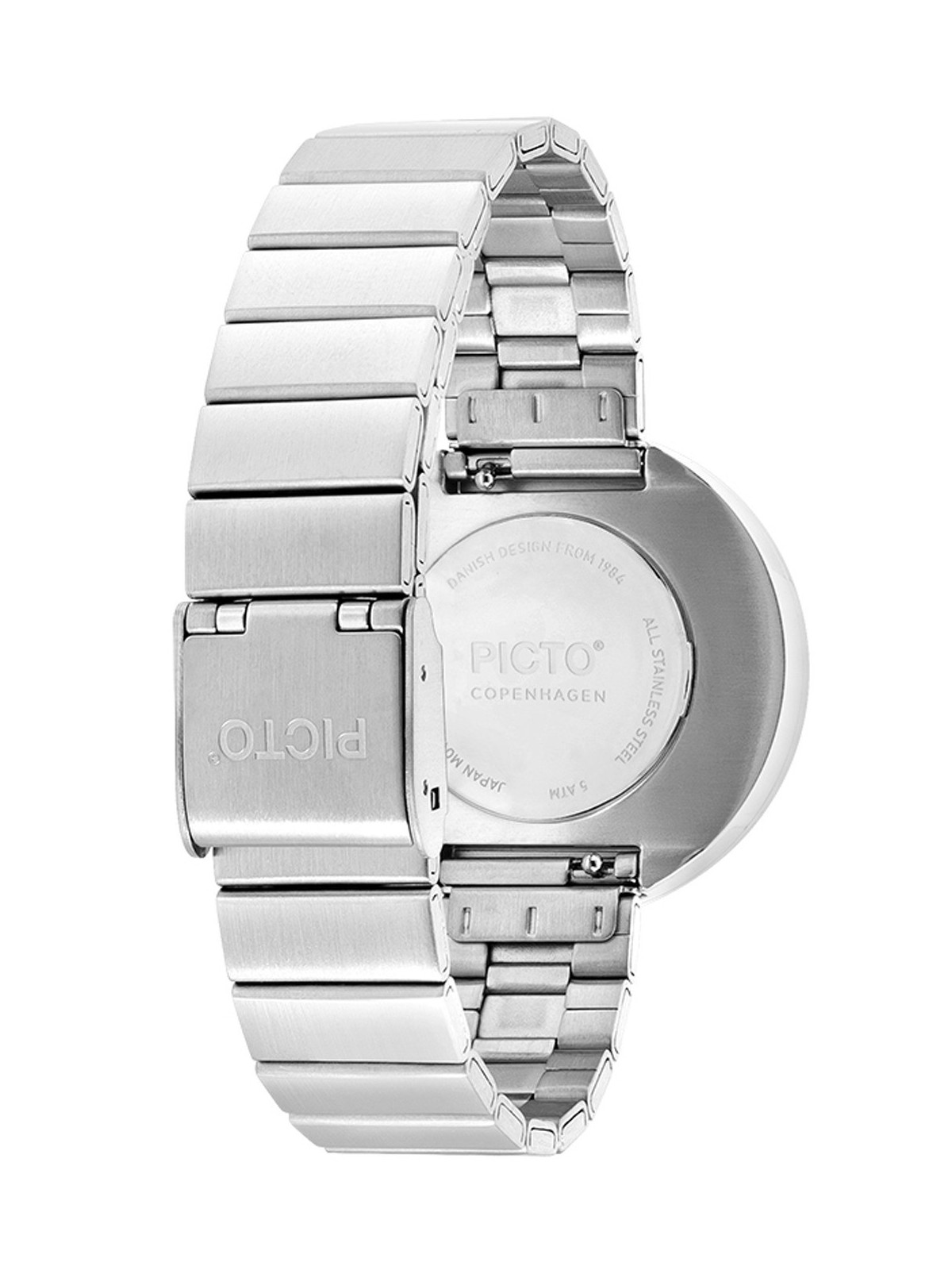 Picto 34064-2814 Brushed Steel 34mm 5ATM