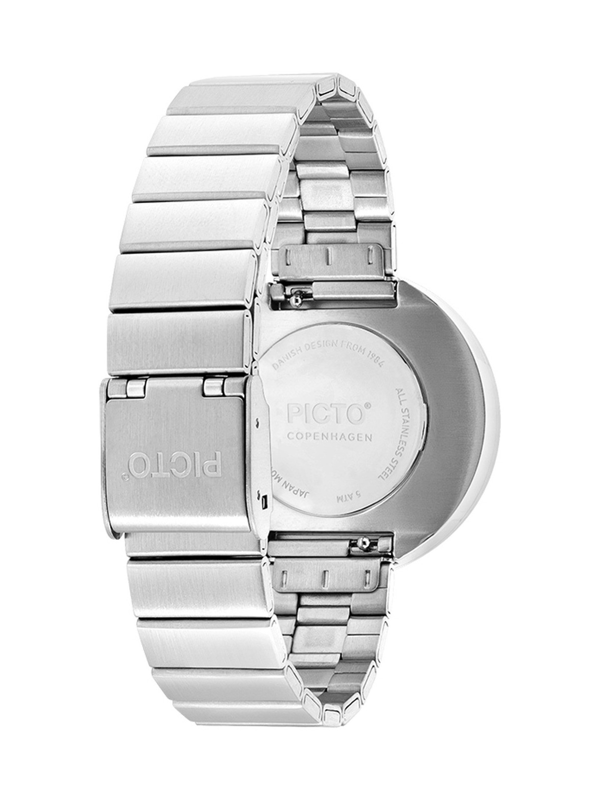 Picto 34070-2814 Brushed Steel 34mm 5ATM