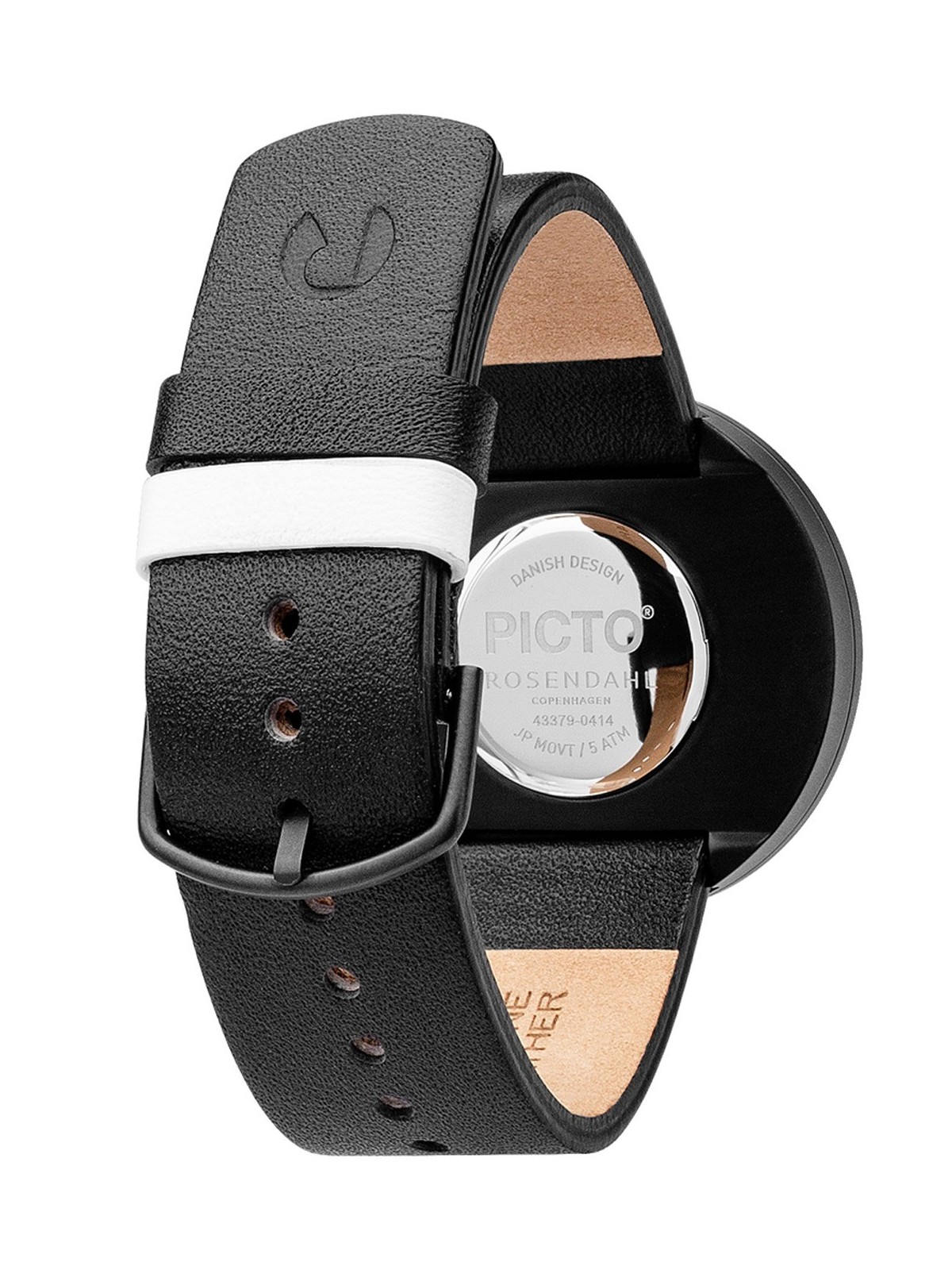 Picto 34079-4114B Unisex White 34mm 5ATM