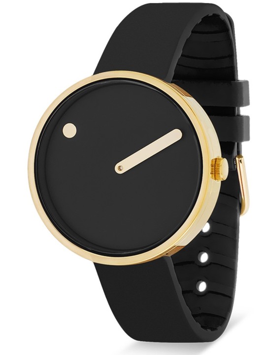 Picto 34087-0114G Unisex Black Bio Based 34mm 5ATM