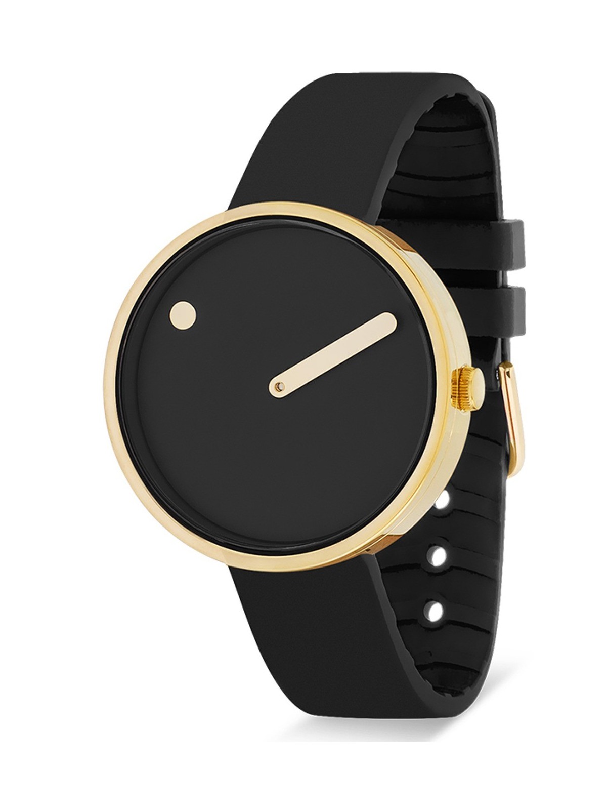 Picto 34087-0114G Unisex Black Bio Based 34mm 5ATM