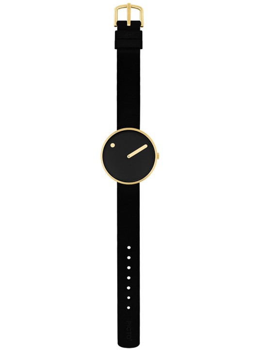 Picto 34087-0114G Unisex Black Bio Based 34mm 5ATM