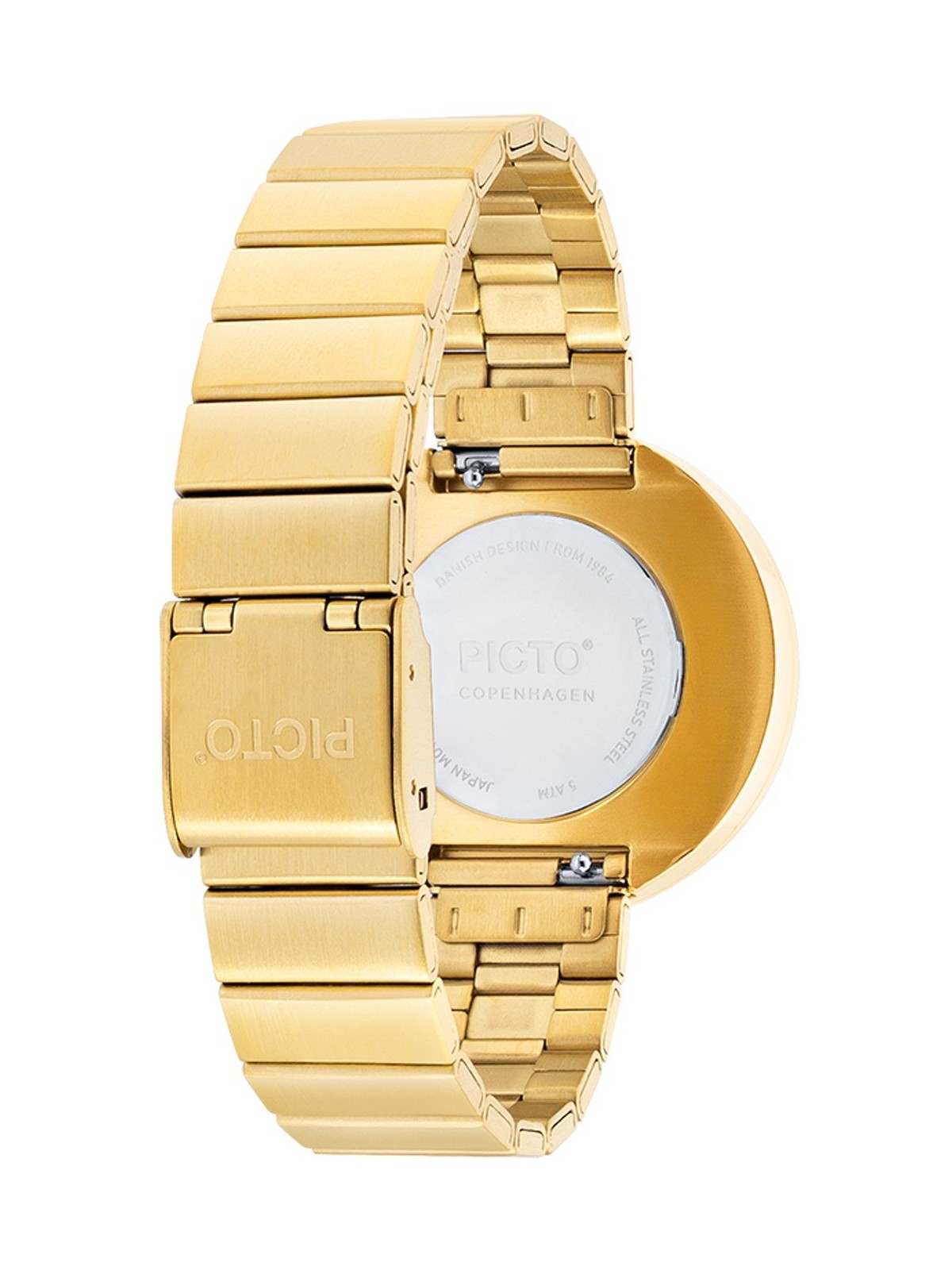 Picto 34087-2914 Brushed Gold 34mm 5ATM
