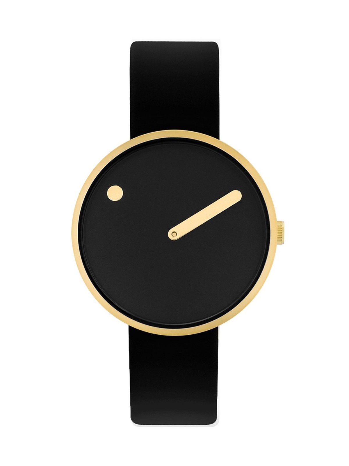 Picto 34087-4114G Unisex Black 34mm 5ATM