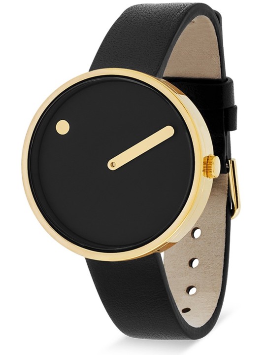 Picto 34087-4114G Unisex Black 34mm 5ATM