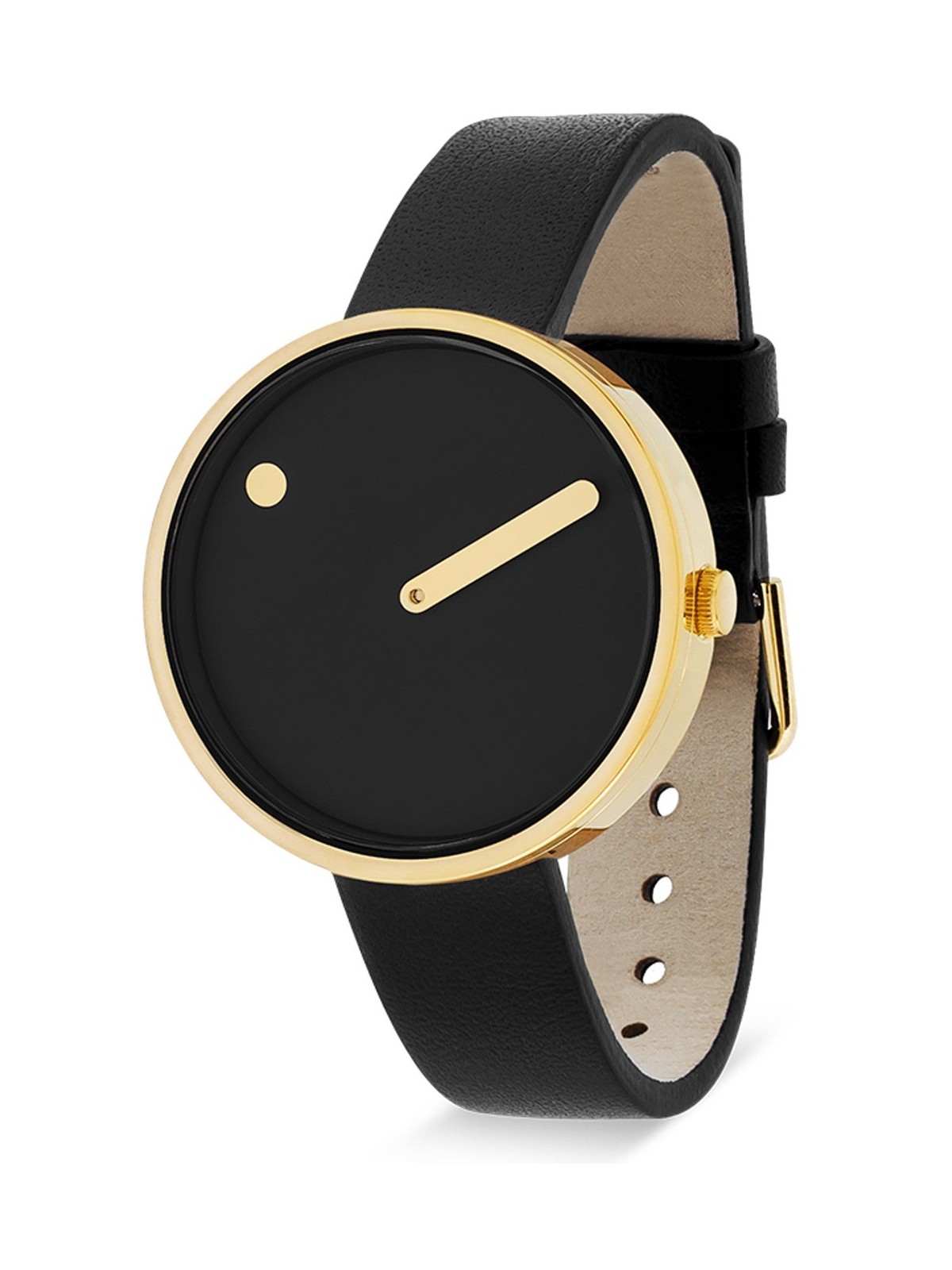 Picto 34087-4114G Unisex Black 34mm 5ATM