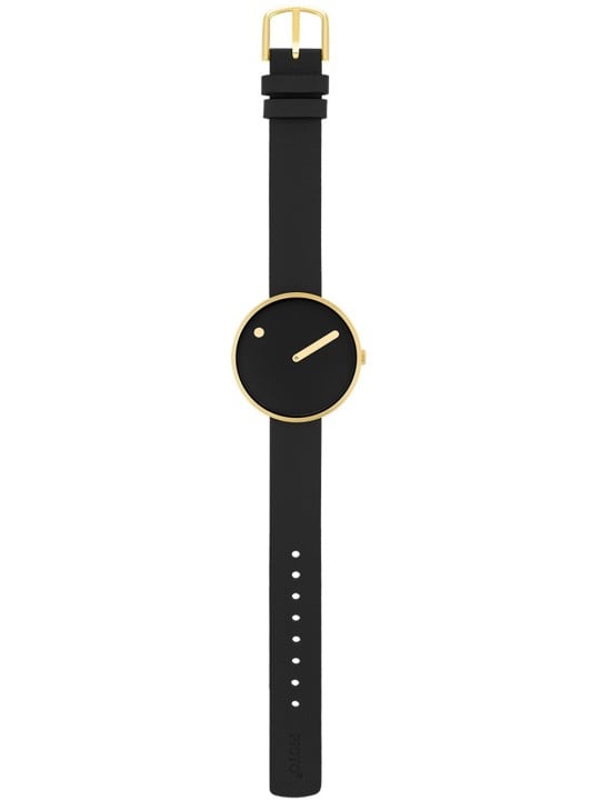 Picto 34087-4114G Unisex Black 34mm 5ATM