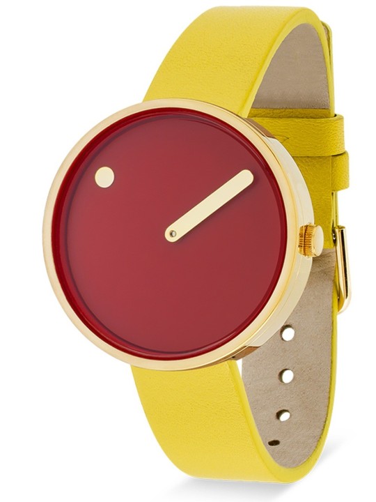 Picto 34097-6114G Unisex Cinnamon Red 34mm 5ATM