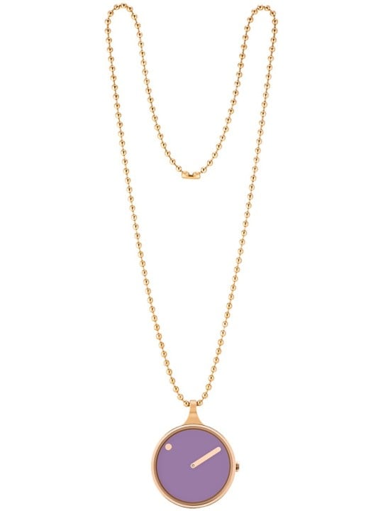 Picto 43303-9012R Ladies Watch Violet Glow Necklace 30mm 5ATM