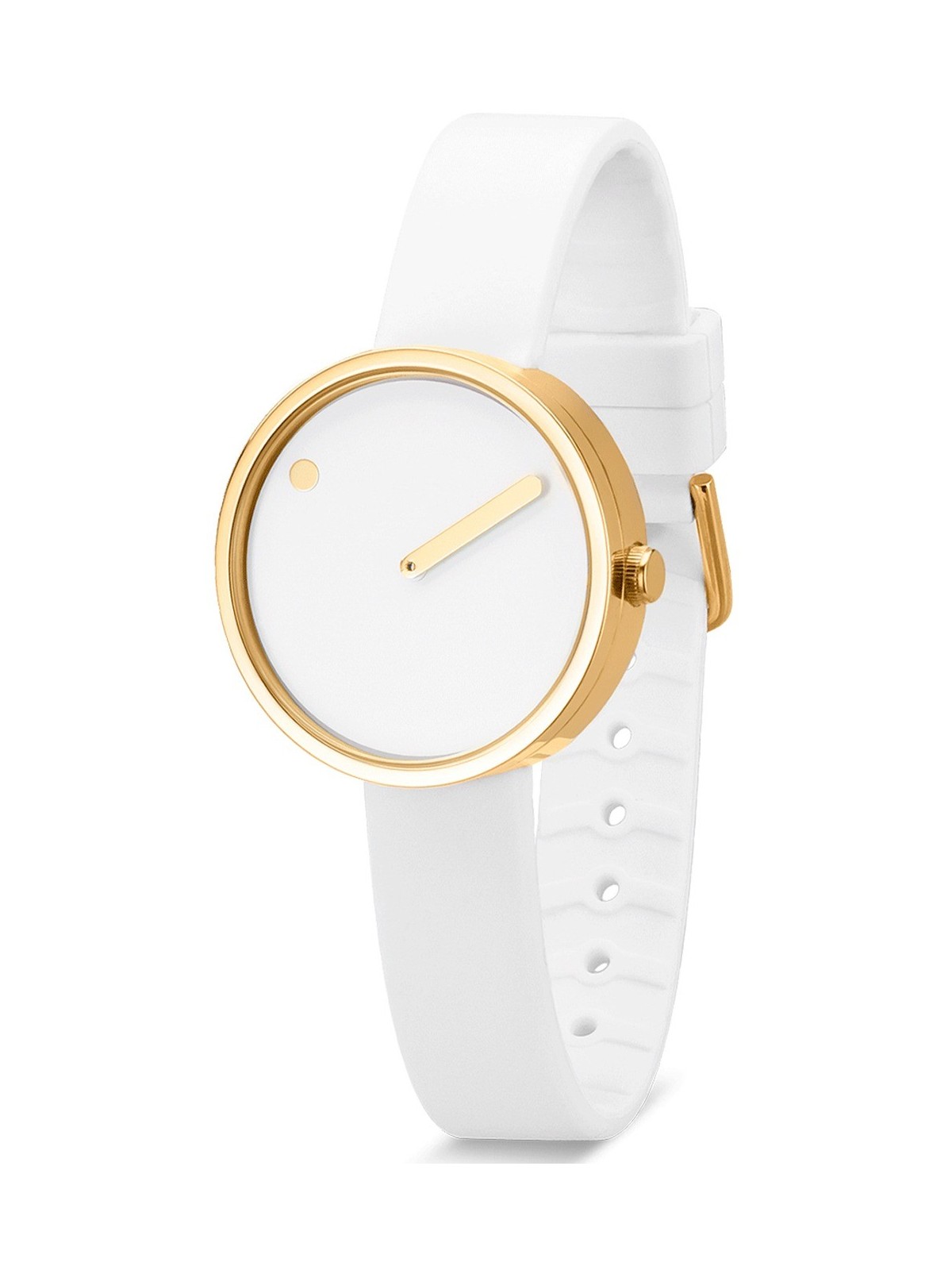 Picto 43320-0212G Ladies Watch White Silicone 30mm 5ATM