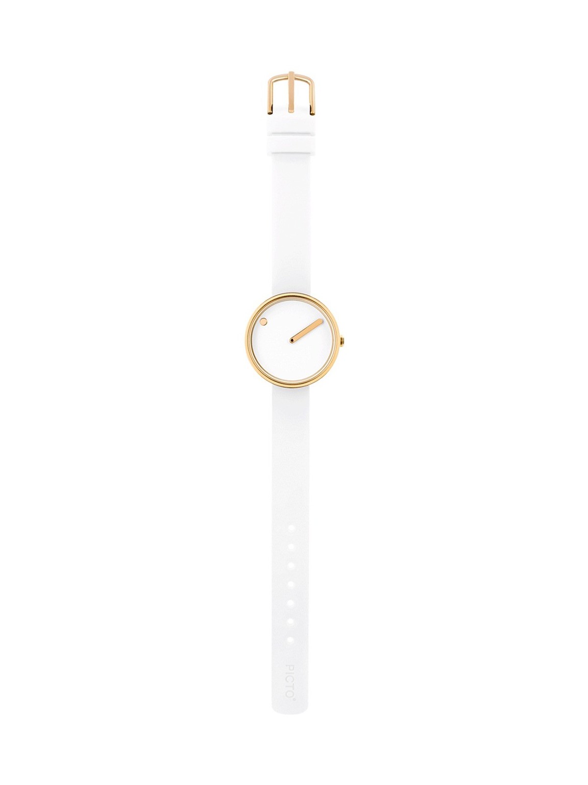 Picto 43320-0212G Ladies Watch White Silicone 30mm 5ATM