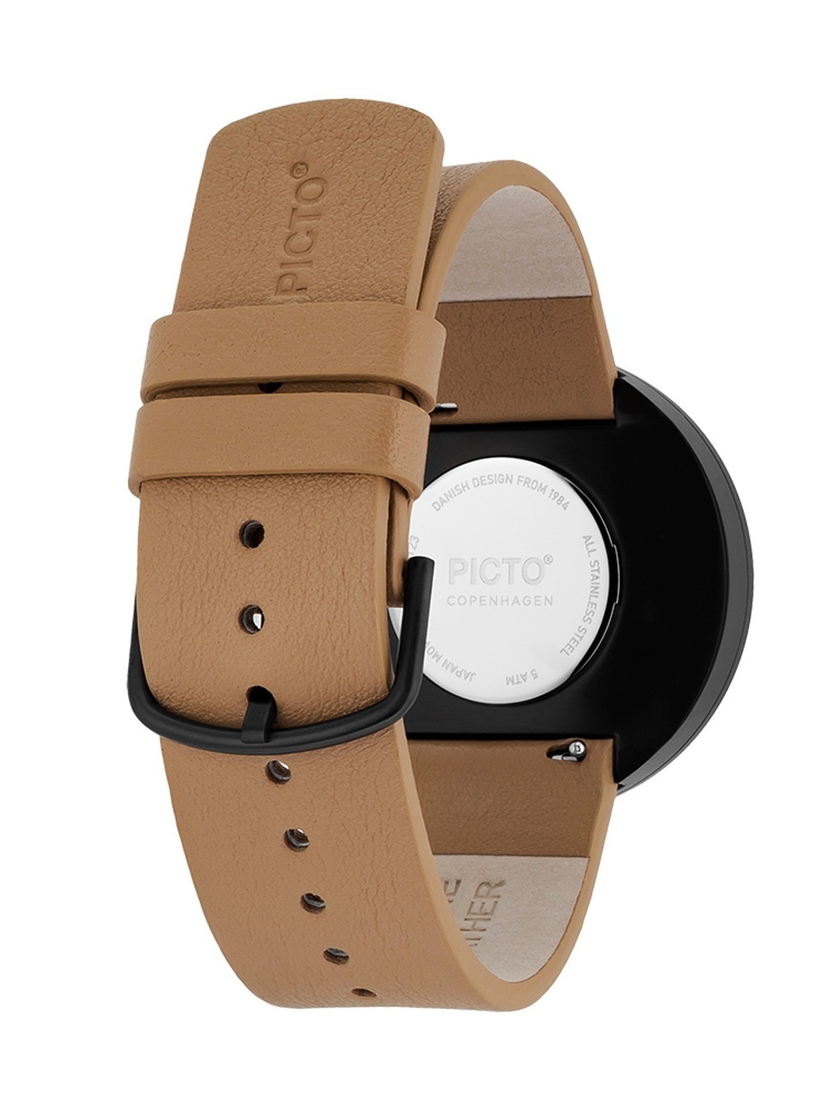 Picto 43349-4820B Unisex Cappucciono Brown 40mm 5ATM