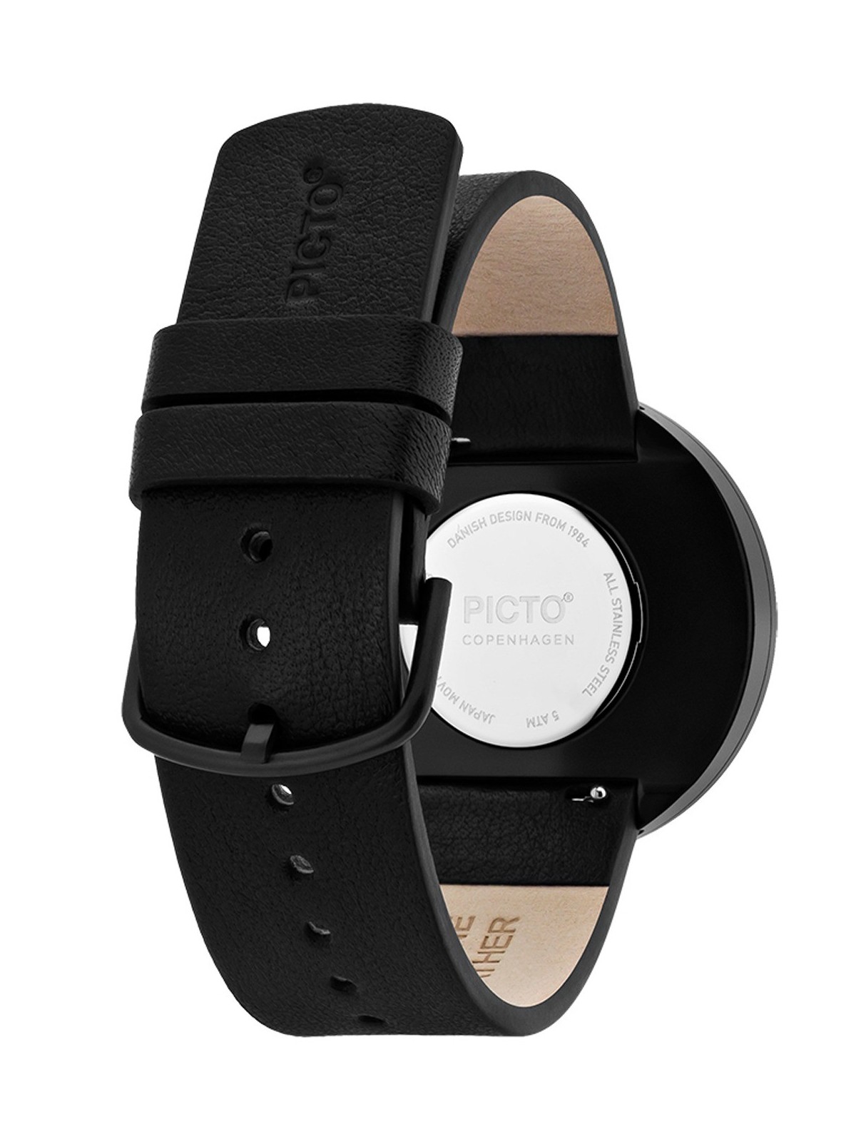 Picto 43350-4120B Unisex Black 40mm 5ATM