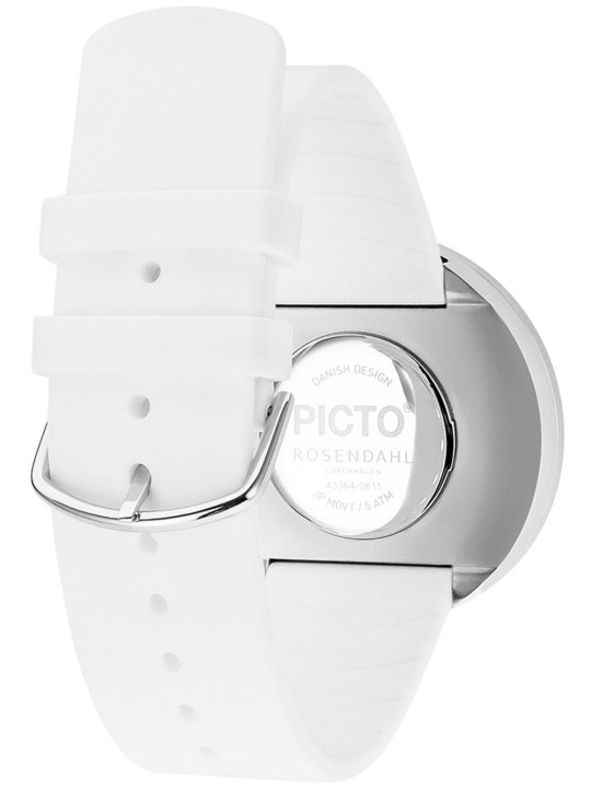 Picto 43364-0220S Unisex White Silicone 40mm 5ATM