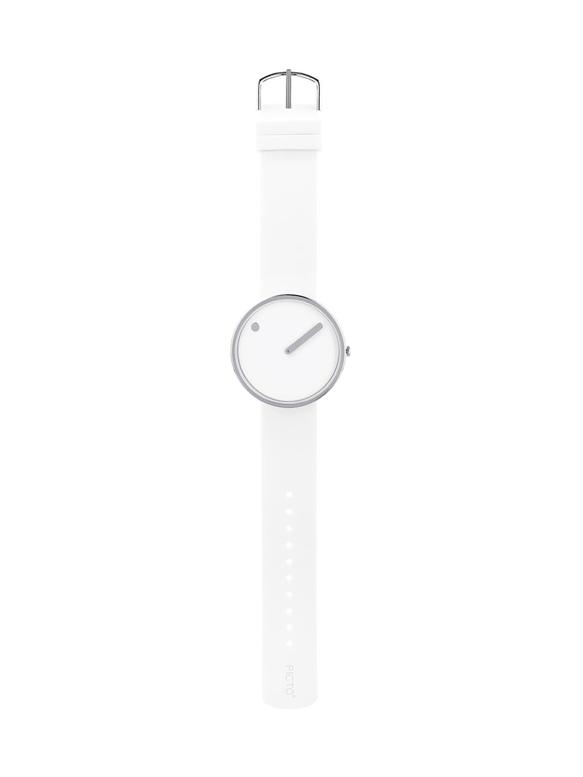 Picto 43364-0220S Unisex White Silicone 40mm 5ATM