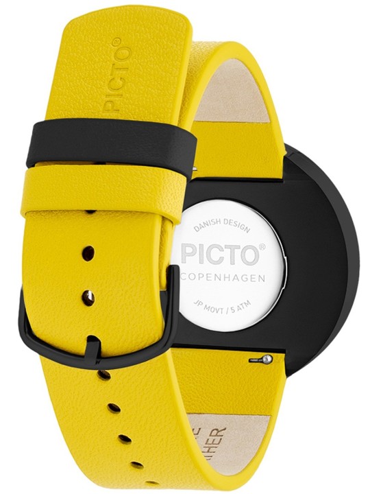 Picto 43388-6120B Unisex Canary Yellow 40mm 5ATM