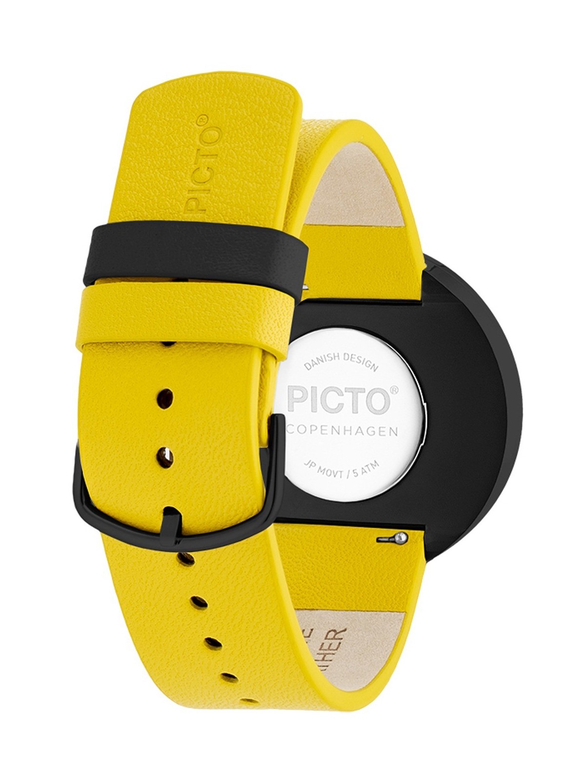 Picto 43388-6120B Unisex Canary Yellow 40mm 5ATM