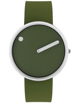 Picto 43396-7764S Unisex Fresh Olive Silicone 40mm 5ATM