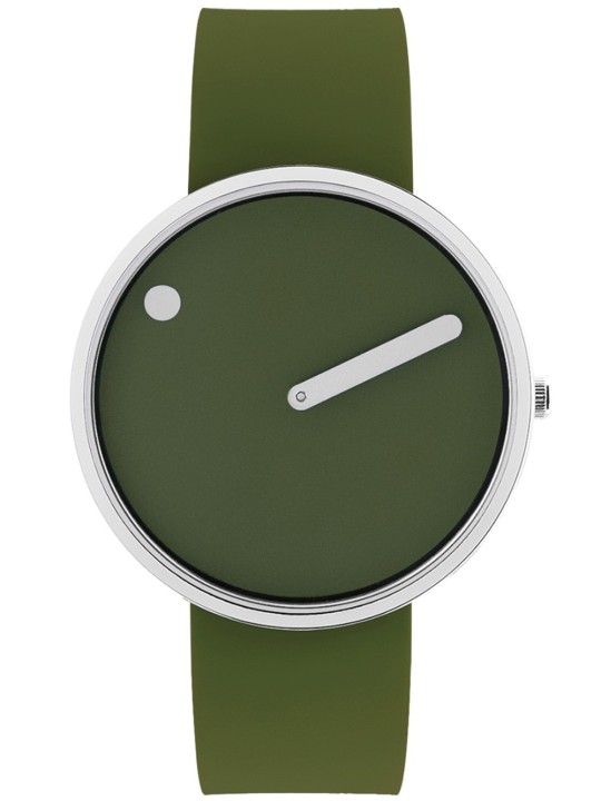 Picto 43396-7764S Unisex Fresh Olive Silicone 40mm 5ATM
