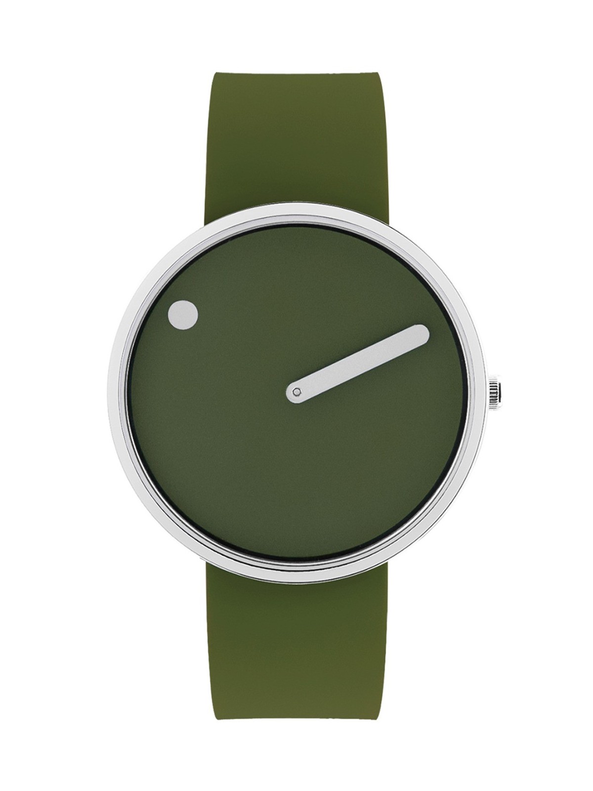 Picto 43396-7764S Unisex Fresh Olive Silicone 40mm 5ATM