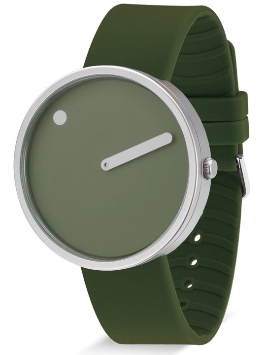Picto 43396-7764S Unisex Fresh Olive Silicone 40mm 5ATM