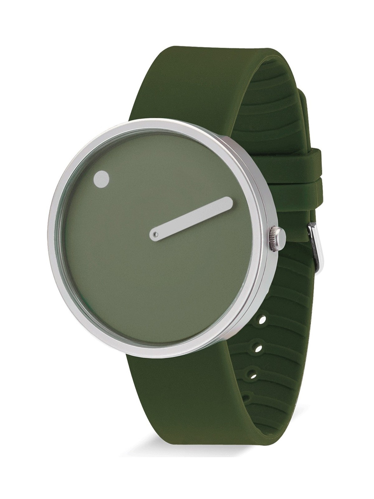 Picto 43396-7764S Unisex Fresh Olive Silicone 40mm 5ATM