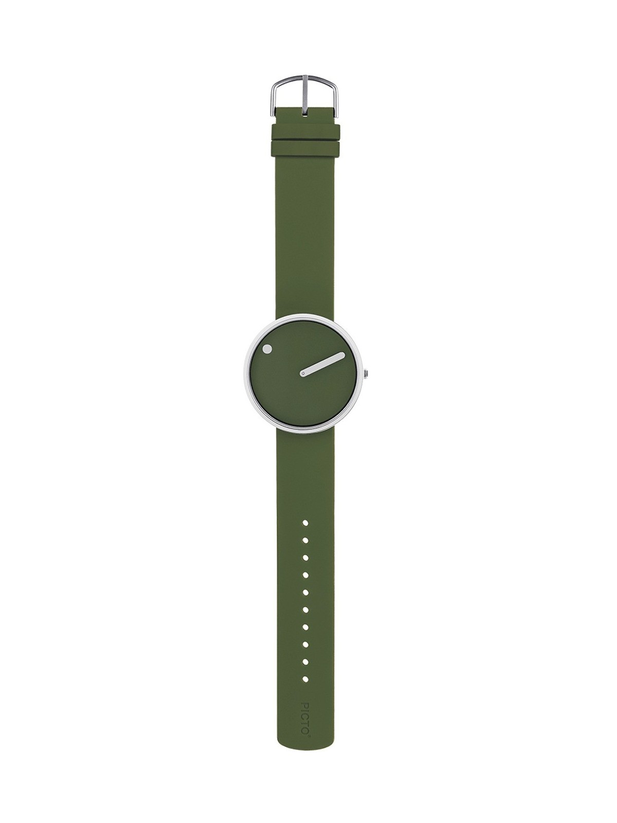 Picto 43396-7764S Unisex Fresh Olive Silicone 40mm 5ATM