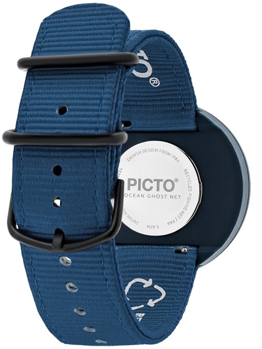 Picto R44025-R003 Deep Blue and Pink Reef 40mm 5ATM