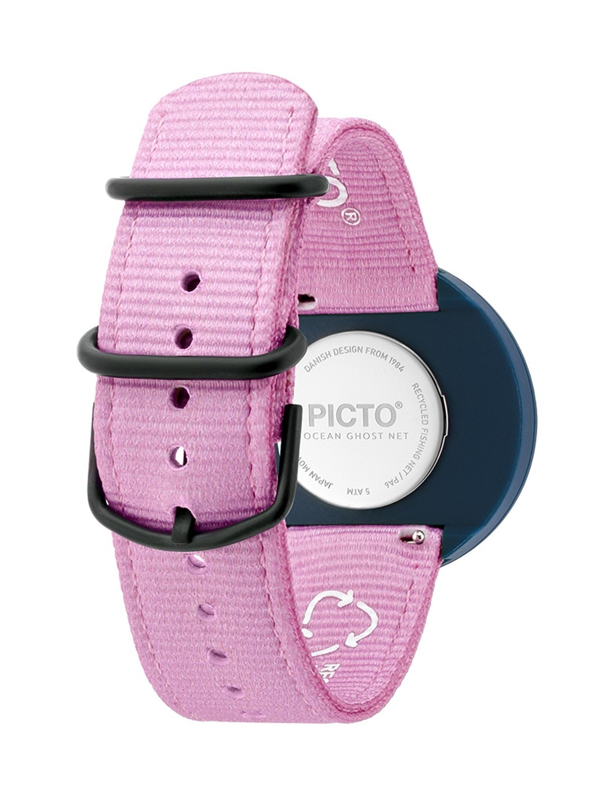 Picto R44025-R010 Deep Blue and Pink Reef 40mm 5ATM