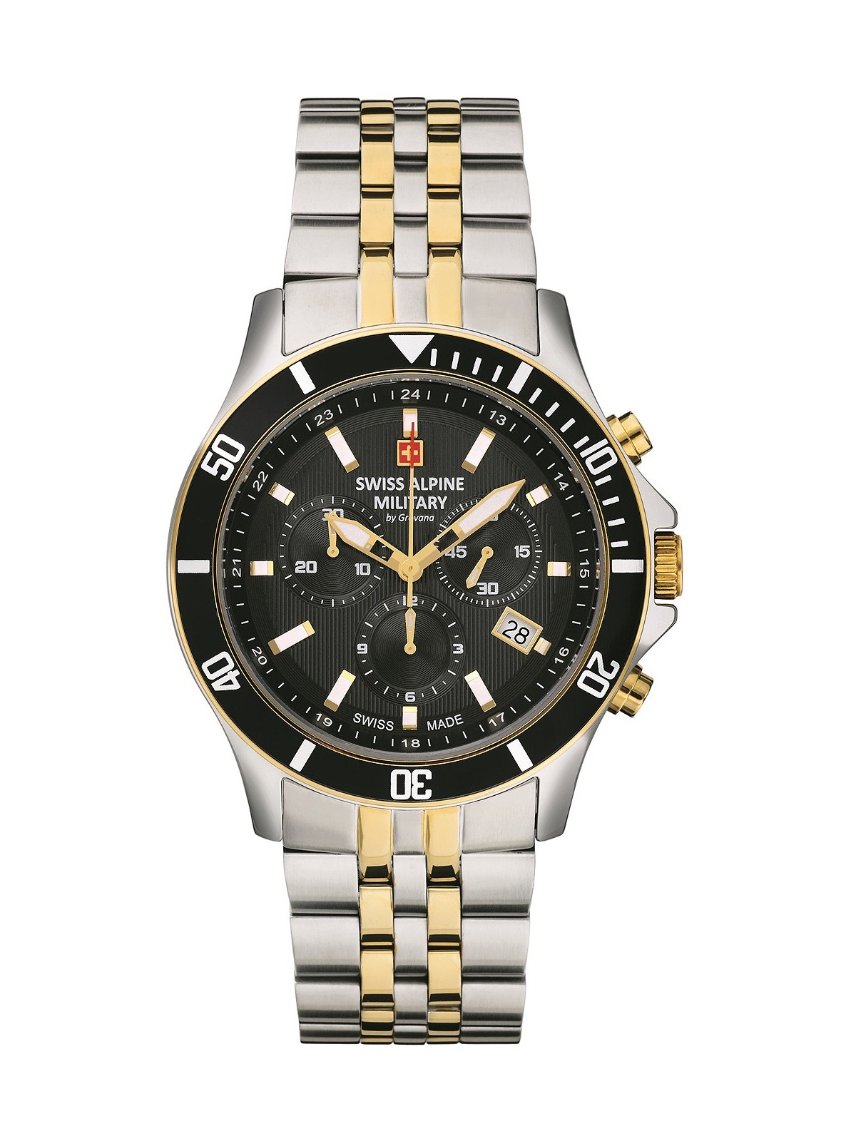 Swiss Alpine Military 7022.9147 Chronograph Mens Watch 42mm 10ATM