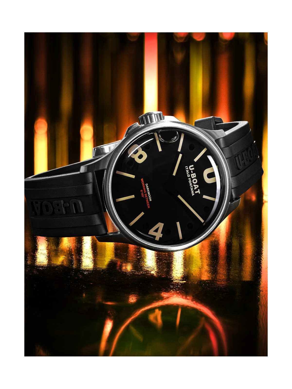 U-Boat 9018/B Darkmoon 40mm SS 5ATM