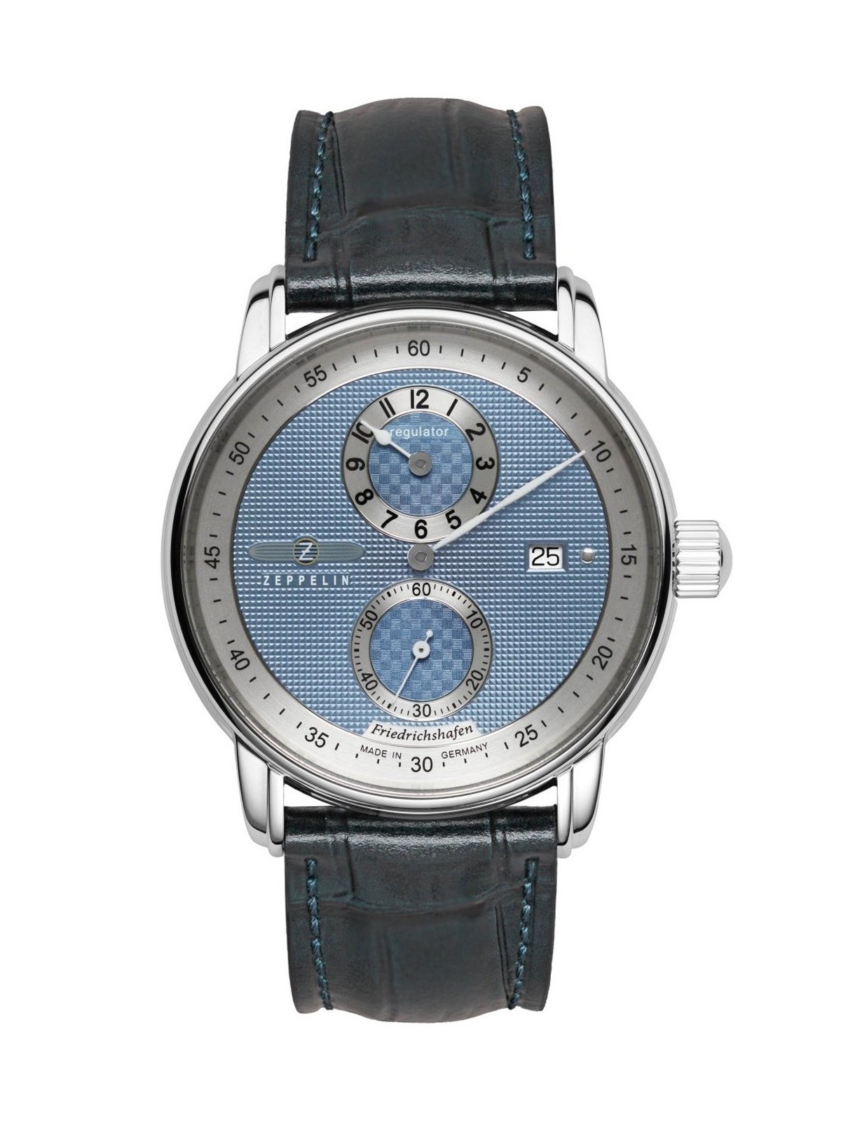 Zeppelin 8522-3 Mens Watch Friedrichshafen Automatic Regulator 42mm 5ATM